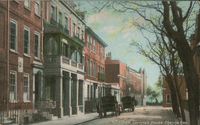 Chelsea, Carlyles Haus Cheyne Row von English Photographer