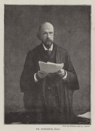 Dr. Birkbeck Hill von English Photographer