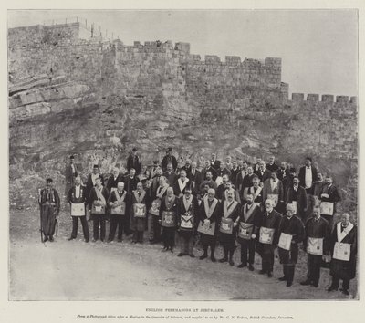 Englische Freimaurer in Jerusalem von English Photographer