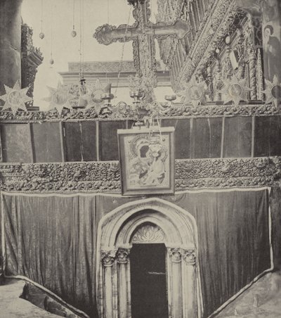 Eingang zur Grotte in der Geburtskirche, in der Nähe, wo Boas und Ruth sich trafen von English Photographer