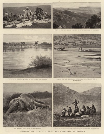 Erkundung in Ostafrika, die Cavendish-Expedition von English Photographer