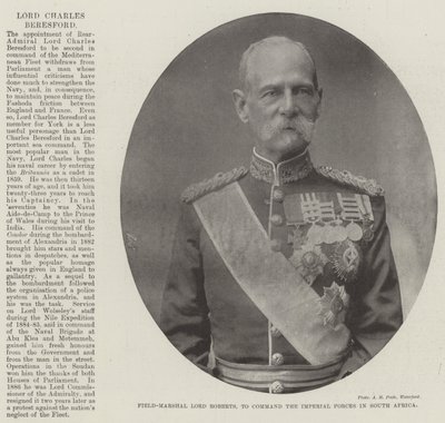 Feldmarschall Lord Roberts, um die kaiserlichen Streitkräfte in Südafrika zu befehligen von English Photographer