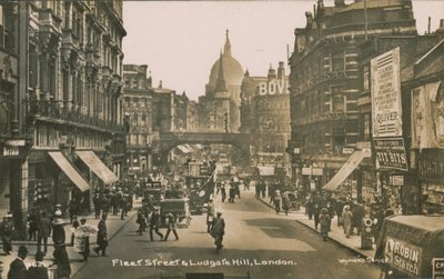 Fleet Street und Ludgate Hill, London von English Photographer