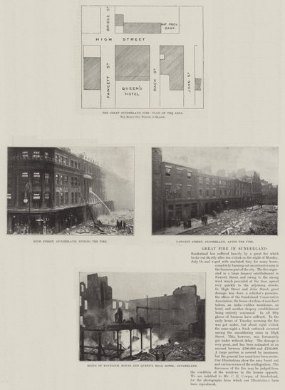 Großbrand in Sunderland von English Photographer
