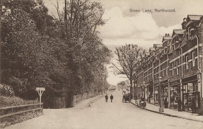 Green Lane, Northwood, nahe London (s/w Foto) von English Photographer