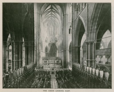 Innenansicht der Westminster Abbey von English Photographer