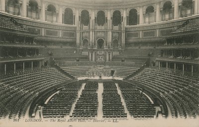 Innenraum der Royal Albert Hall, London von English Photographer