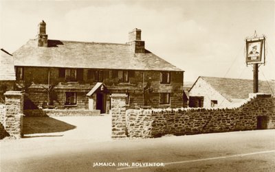Jamaica Inn, Bolventor, Cornwall, bekannt für seine Verbindung mit dem Schmuggel in Cornwall und gefeiert im gleichnamigen Buch von Daphne Du Maurier von English Photographer