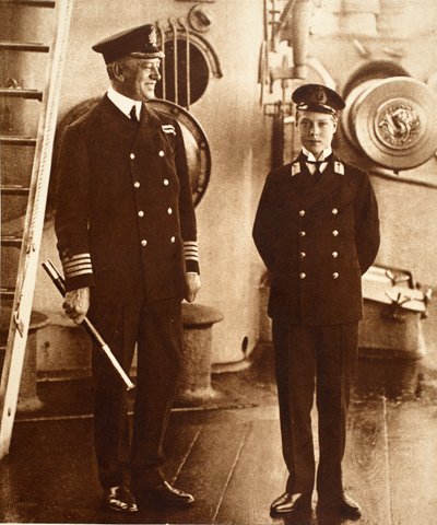 König Edward VIII. als Seekadett auf der H.M.S. Hindustan, 1910 von English Photographer