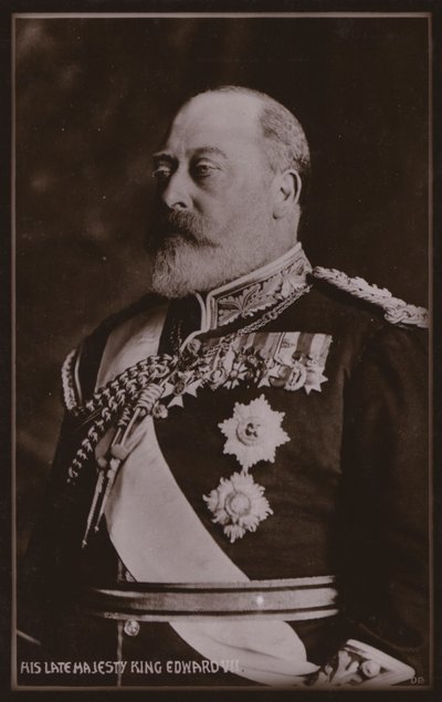 König Edward VII (s/w Foto) von English Photographer