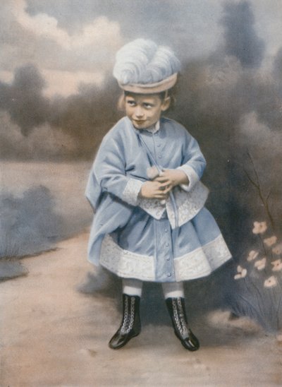 König Georg V. als kleines Kind, Sandringham, Norfolk, 1868 von English Photographer