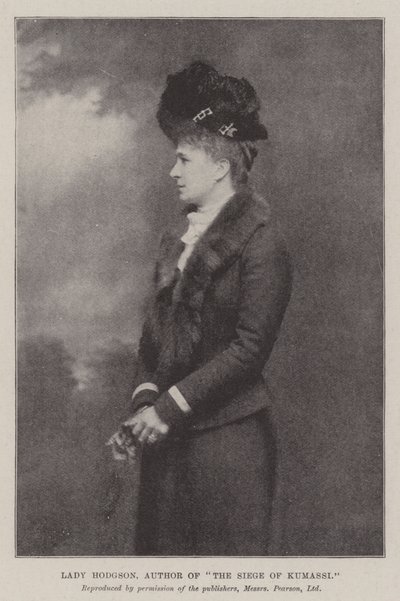 Lady Hodgson, Autorin von Die Belagerung von Kumassi von English Photographer