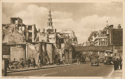 Blick auf Ludgate Hill, London von English Photographer