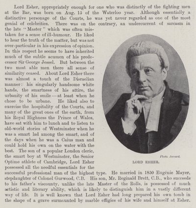 Lord Esher von English Photographer