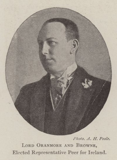 Lord Oranmore und Browne, gewählter Vertreter für Irland von English Photographer