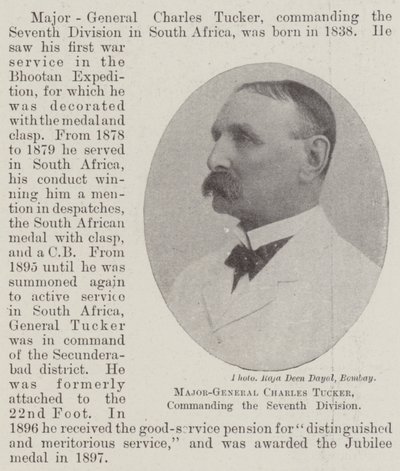 Generalmajor Charles Tucker, Kommandeur der Siebten Division von English Photographer