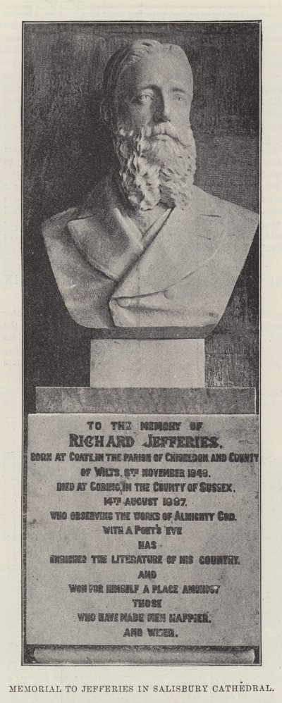 Denkmal für Jefferies in der Kathedrale von Salisbury von English Photographer