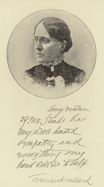 Fräulein Frances E Willard von English Photographer