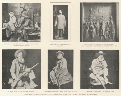 Denkmal für Ex-Präsident Kruger, vorgeschlagen von den Buren in Pretoria zu errichten von English Photographer