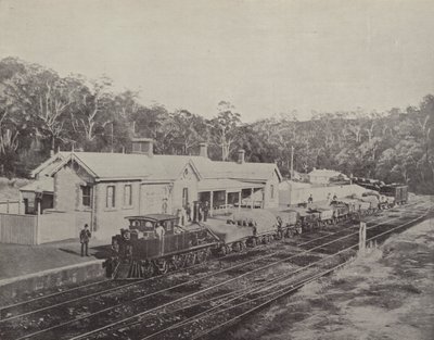Mount Lofty Bahnhof, Adelaide-Melbourne Eisenbahn von English Photographer