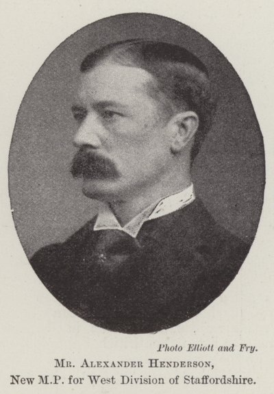 Herr Alexander Henderson, neuer Abgeordneter für die West-Division von Staffordshire von English Photographer