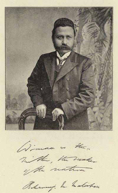 Herr B M Malabari von English Photographer