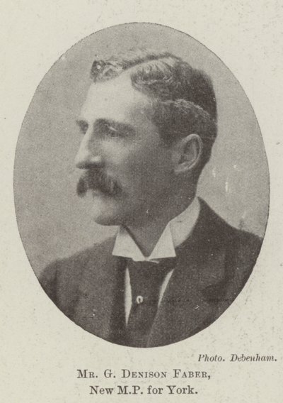 Herr G Denison Faber, neuer Abgeordneter für York von English Photographer