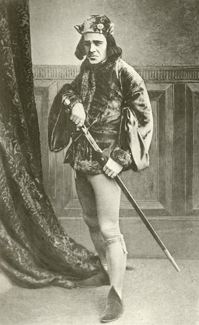 Mr Richard Mansfield als Richard III (Gravur) von English Photographer