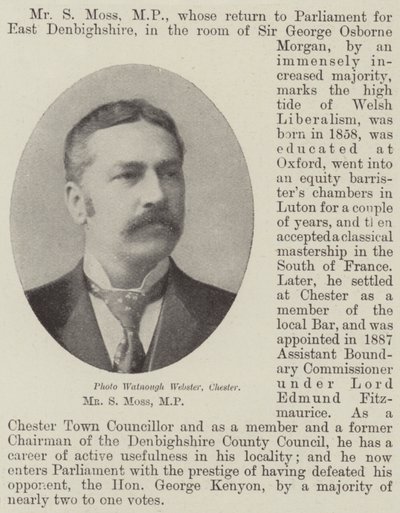 Mr. S. Moss, MP von English Photographer
