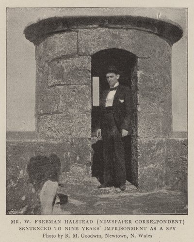 Mr. W. Freeman Halstead (Zeitungskorrespondent) zu neun Jahren Haft als Spion verurteilt von English Photographer