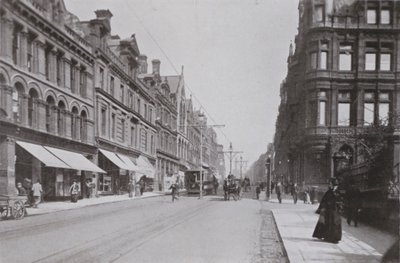 Newcastle, Grainger Street, West von English Photographer