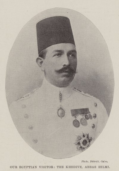 Unser ägyptischer Besucher, der Khedive, Abbas Hilmi von English Photographer