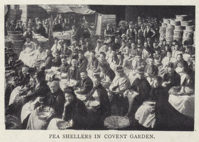 Erbsenschäler in Covent Garden, London von English Photographer