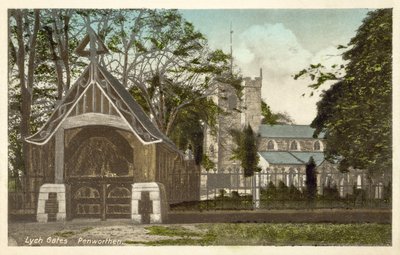 Kirche von Penwortham und Lych-Tore von English Photographer