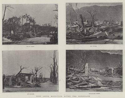 Port Louis, Mauritius, nach dem Hurrikan von English Photographer