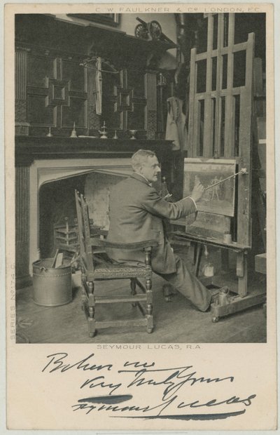 Porträt von Seymour Lucas von English Photographer