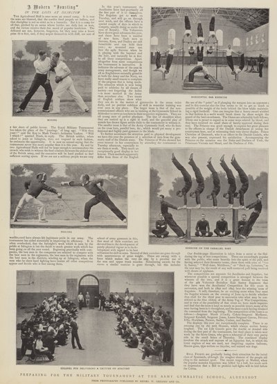 Vorbereitung auf das Militärturnier an der Armeeturnschule in Aldershot von English Photographer
