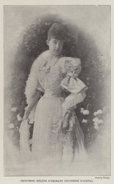 Prinzessin Helene von Orléans (Herzogin von Aosta) von English Photographer
