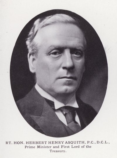 Prominente Männer von London: Rt Hon Herbert Henry Asquith von English Photographer