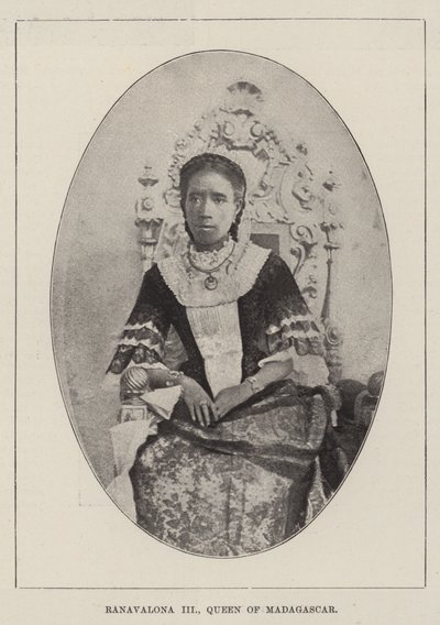 Ranavalona III., Königin von Madagaskar von English Photographer