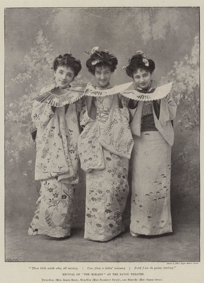Wiederaufführung von The Mikado im Savoy Theatre von English Photographer