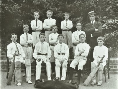 Rosendale Road School: Cricketmannschaft, 1897 von English Photographer