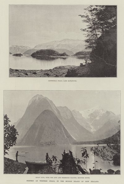 Landschaft von West-Otago, auf der Südinsel Neuseelands von English Photographer