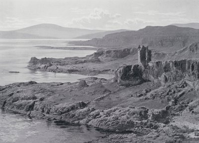 Schottland: Gylen Castle, Insel Kerrera (s/w Foto) von English Photographer