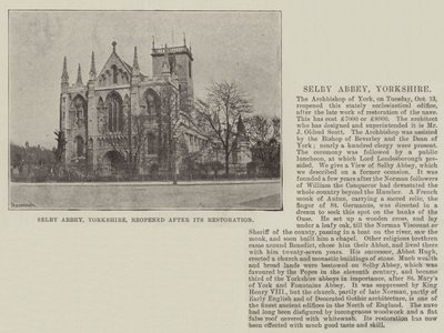 Selby Abbey, Yorkshire, wiedereröffnet nach der Restaurierung von English Photographer