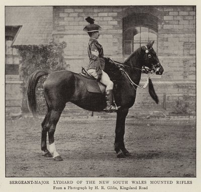 Sergeant-Major Lydiard von den New South Wales Mounted Rifles von English Photographer