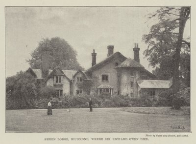 Sheen Lodge, Richmond, wo Sir Richard Owen starb von English Photographer