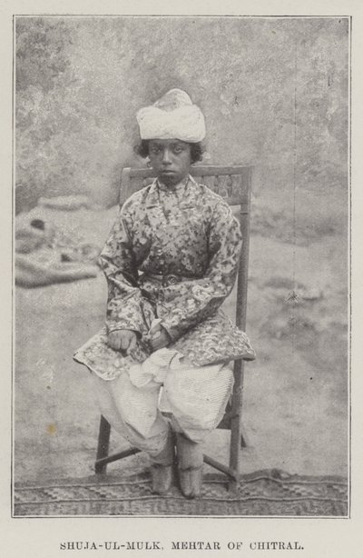 Shuja-ul-Mulk, Mehtar von Chitral von English Photographer