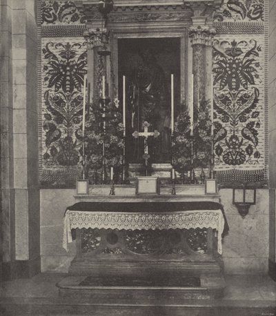 Seitenaltar, Lateinische Kirche, Nazareth, soll über dem Ort von Josephs Haus stehen, in dem Jesus aufwuchs von English Photographer