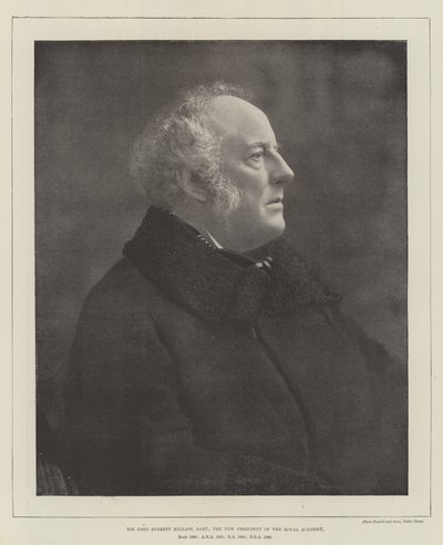 Sir John Everett Millais, Baronet, der neue Präsident der Royal Academy von English Photographer